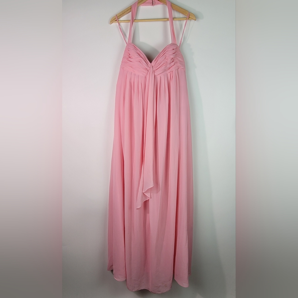 Landa light Pink flowy halter dress size 8